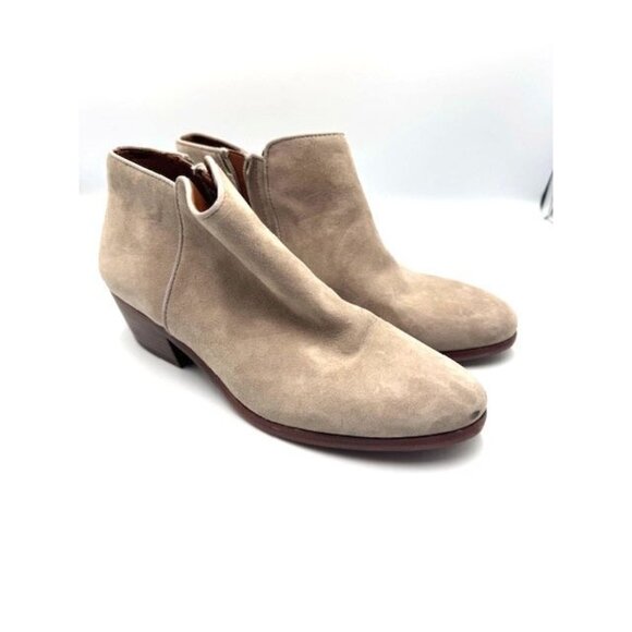 GUC Petty Suede Ankle Sam Edelman Boots Womens Size 9M in Putty/Grey - Picture 4 of 10